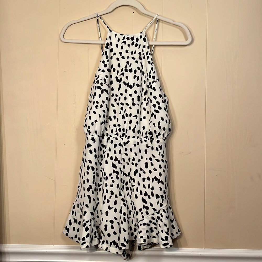 She + Sky White Romper - Small